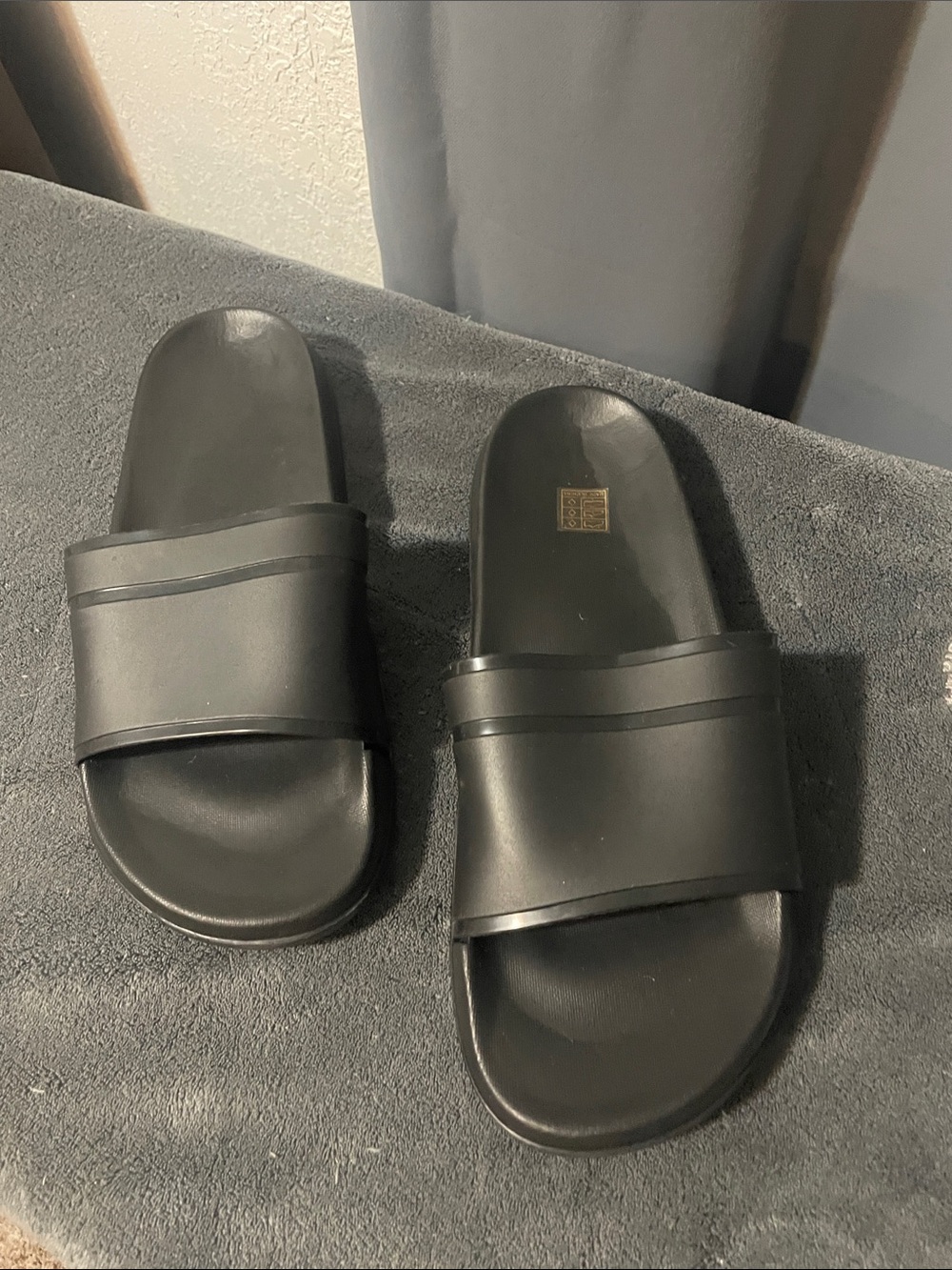 Men's Black Slide Sandals - Comfortable Everyday Slip-Ons